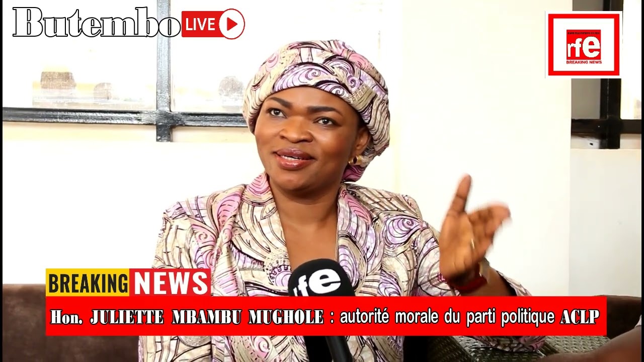 Hon. JULIETTE MBAMBU MUGHOLE autorité morale de l'ACLP prévoit un MEETING au VGH Butembo 