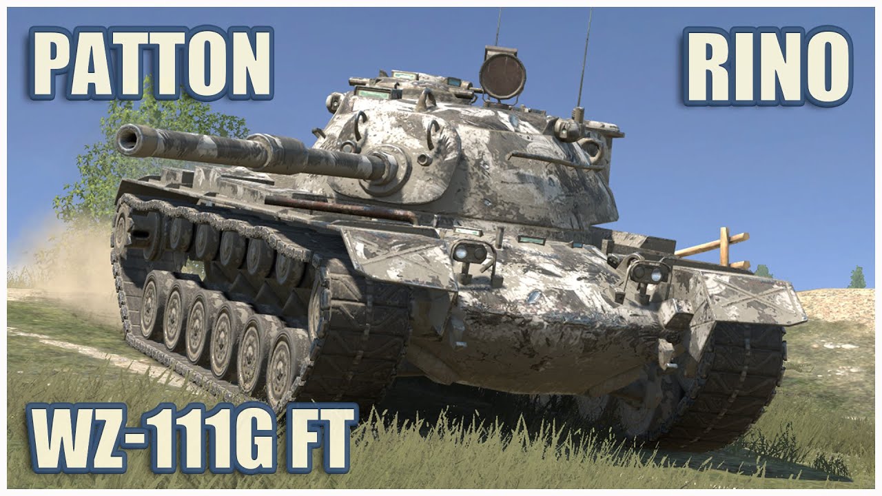 M48 Patton, Rinoceronte & WZ-111G FT • WoT Blitz Gameplay
