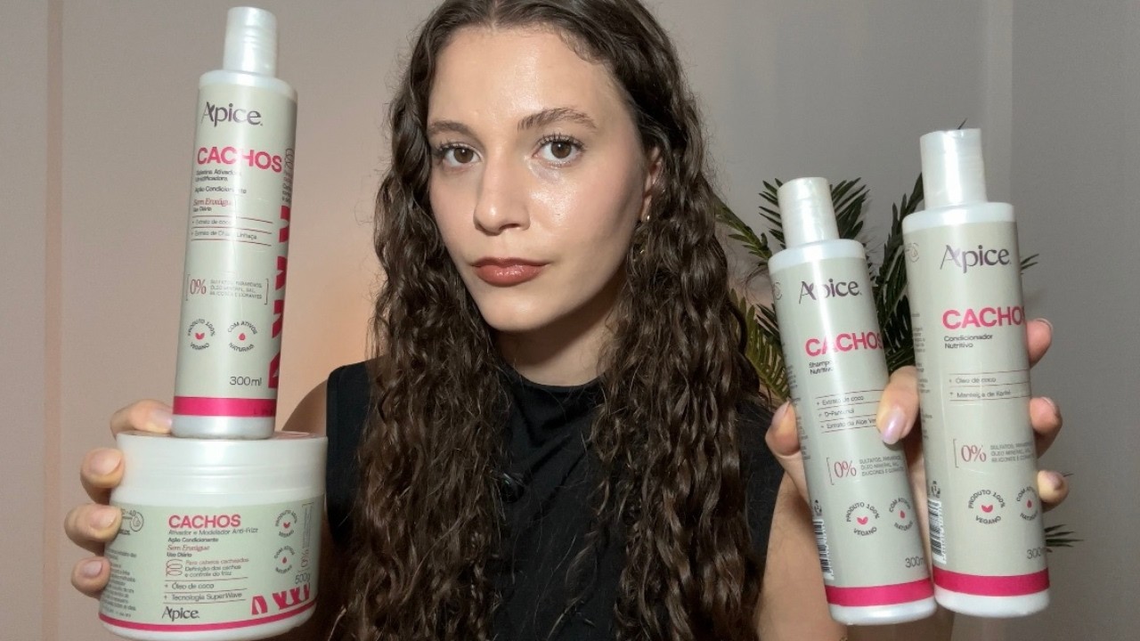 LINHA CACHOS ÁPICE VALE A PENA? Funciona em Cabelo Ondulado?