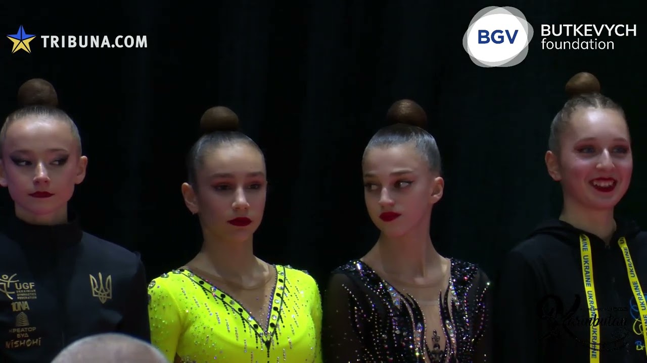 Парад нагородження гімнасток 2010 р н  турніру Rizatdinova Cup 2025 м  Київ