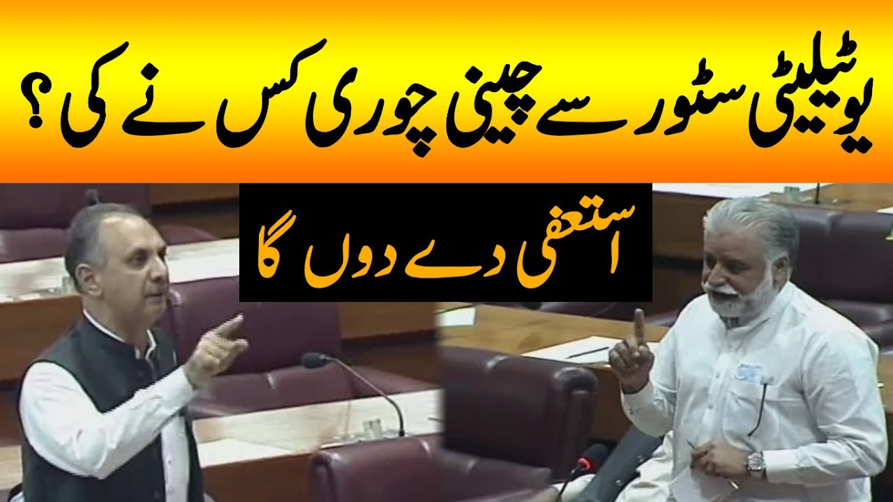 Parliament Lodges Sy Cheeni Ks Ny Choori Ki? | Murtaza Javed Abbasi VS Omar Ayub Heated Debate in NA
