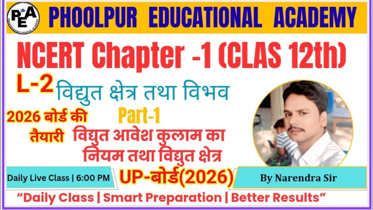 Coulomb’s Law का सदिश रूप | Electric Field Lines, Properties & Electric Dipole | Class 12 Physics