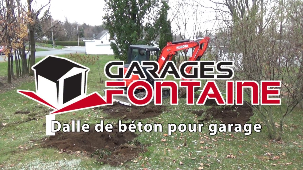Dalle de béton - garage