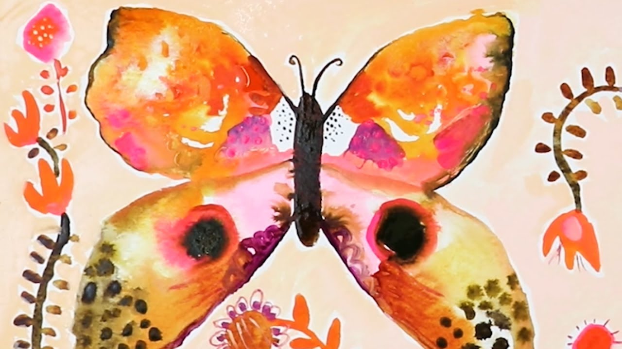 How to Paint a Simple Butterfly 🦋