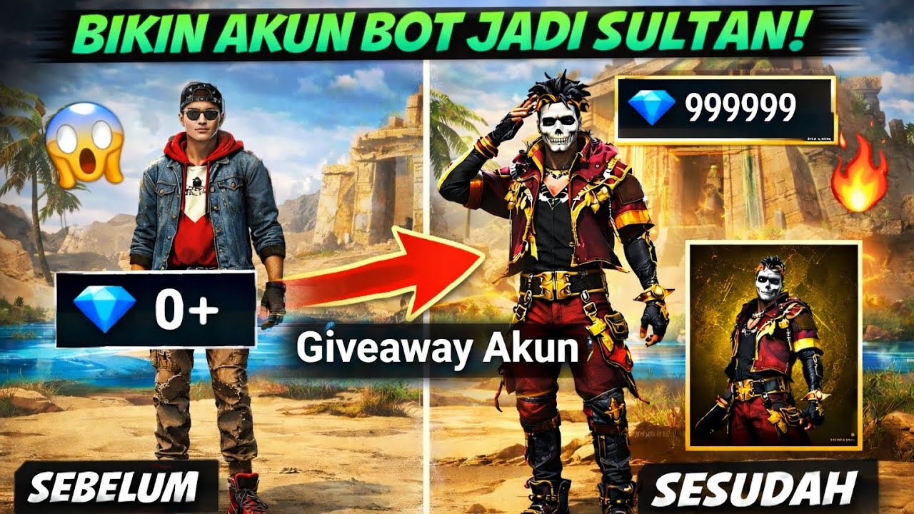 GW BUAT AKUN BARU - TERUS JADIIN AKUN SULTAN CUMA MODAL BONUS TOP UP😱