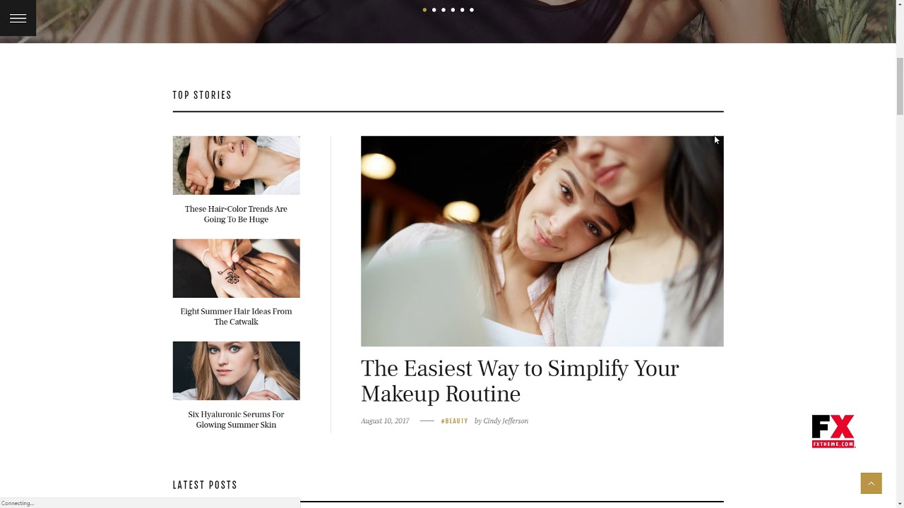 Femme - An Online Magazine and Fashion Blog WordPress Theme        Ha