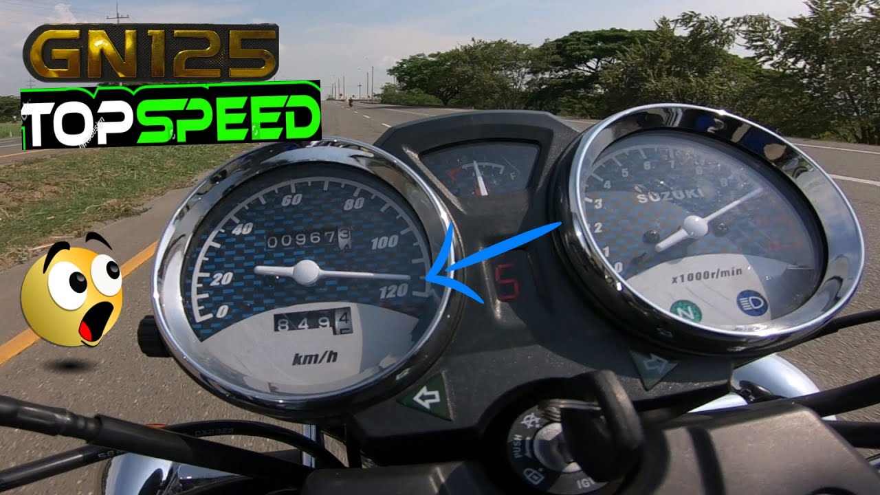 Suzuki GN 125 Top speed (velocidad máxima) 🚀😱
