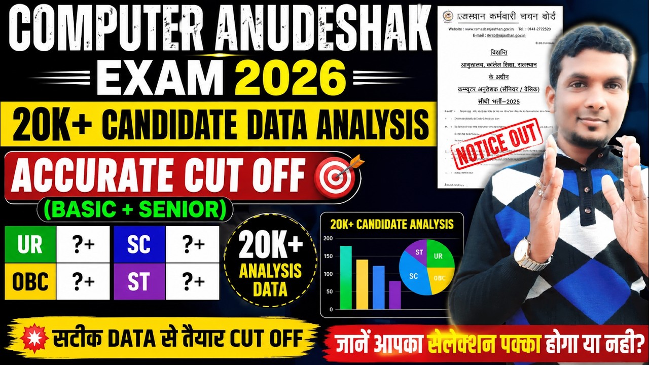 COMPUTER ANUDESHAK 2026 🚨| COMPUTER ANUDESHAK 2026 CUT OFF | COMPUTER ANUDESHAK 2026 EXPECTED CUTOFF