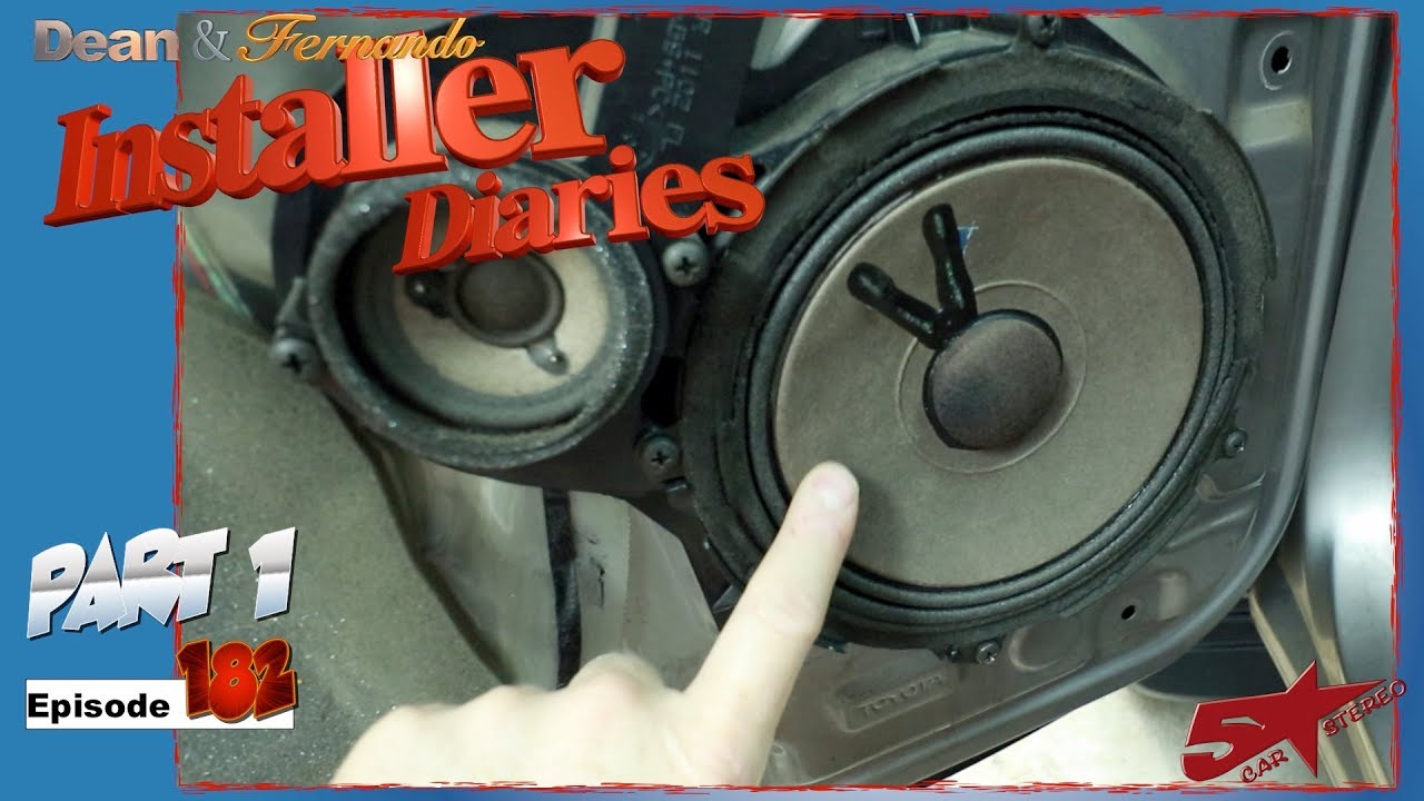 We start on a 04 Toyota Sequoia JBL factory stereo removal Installer Diaries 182 part 1