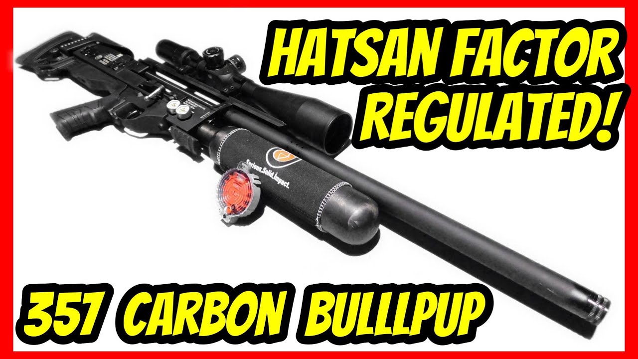 HATSAN FACTOR BULLPUP Regulated Carbon 357 is a TRULY AMAZING Airgun