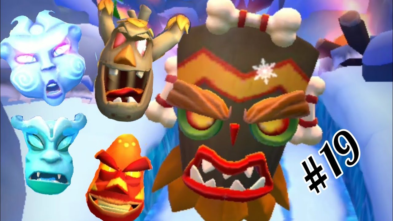 El gran Uka Uka y las máscaras elementales 😈😈 - Crash Bandicoot On the run (español latino)