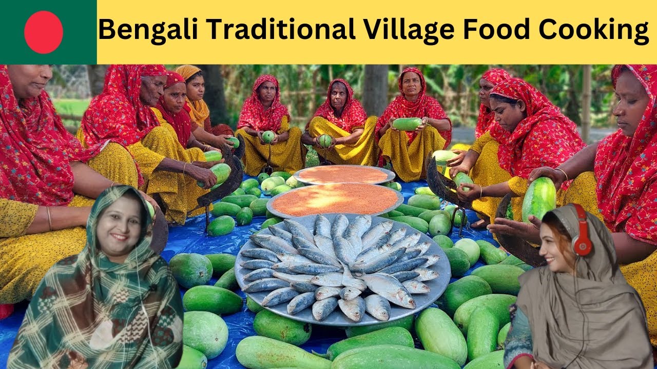 Wax Gourd Pulse & Hilsa Fish Gravy Mashed Recipe   Bengali Traditional Village Food Cooking