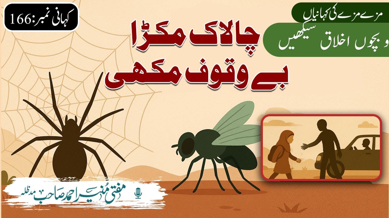 چالاک مکڑا اور مکھی | بچوں کے لیے سبق آموز کہانی | Beware of Strangers | Islamic Kids Story