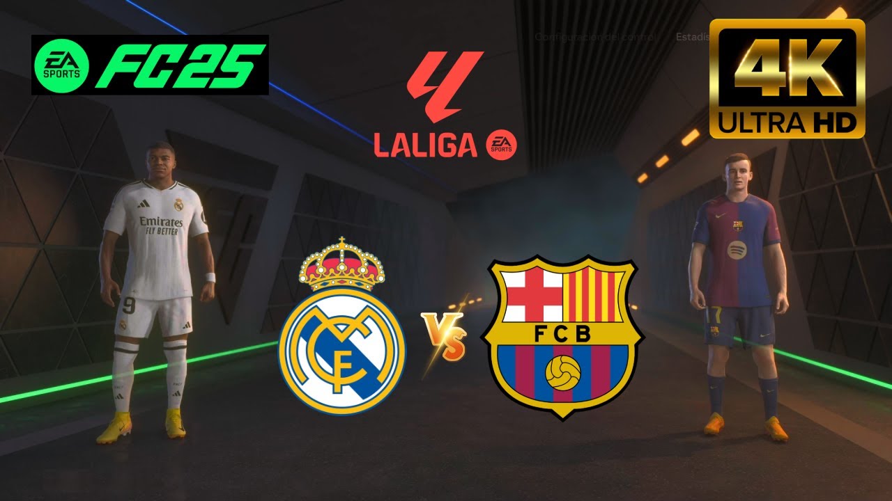 EA FC 25 - Real Madrid vs Barcelona | Así luce el Superclásico Español [4K-60]