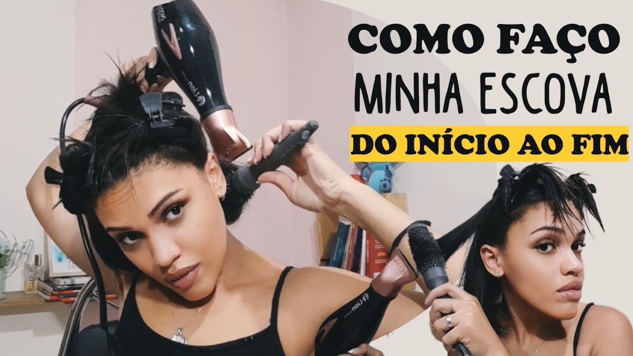 ESCOVANDO O CABELO EM TEMPO REAL ✨ Crespo, alisado e curto ✨