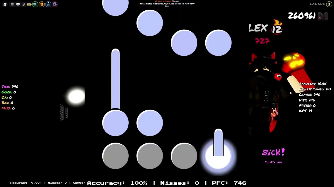 WORLDS FIRST EVER 100% Combat (Insane difficulty) PFC (Funky Friday Roblox)