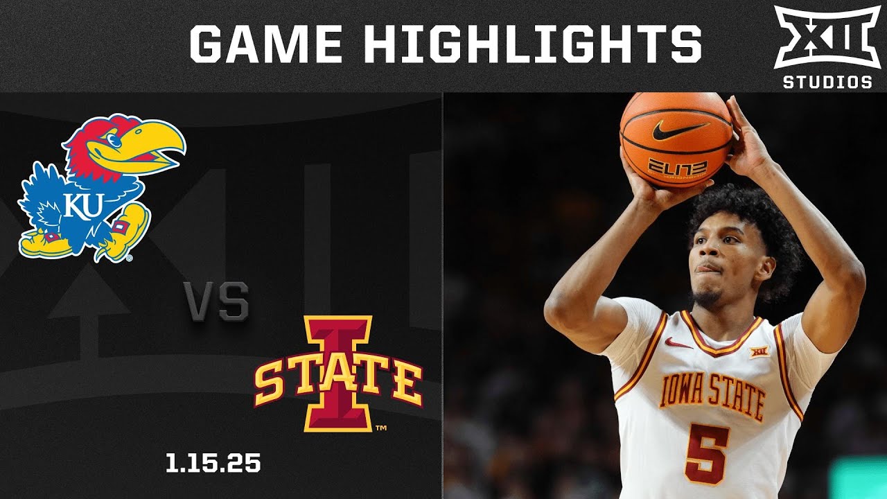 #9 Kansas vs. #2 Iowa State Game Highlights | 2024-25 Big 12 Men's Basketball