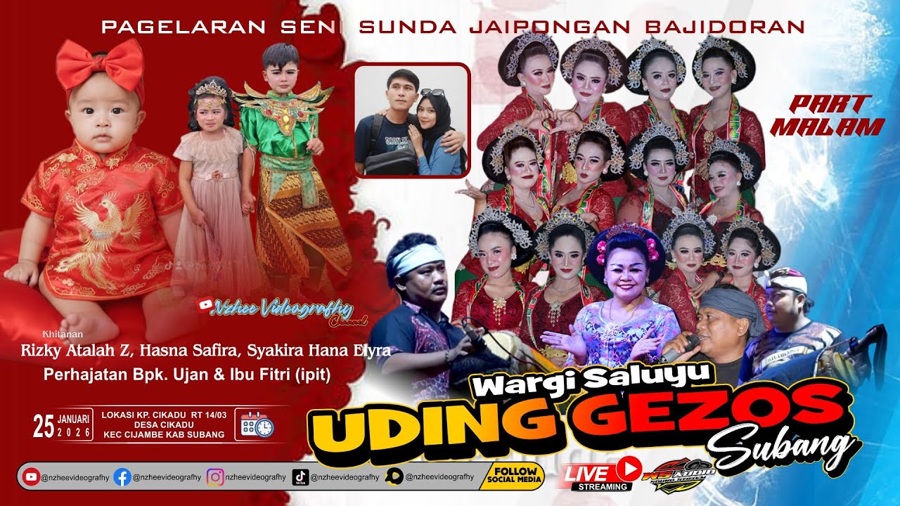 🔴LIVE MALAM JAIPONGAN BAJIDORAN UDING GEZOS PERHAJATAN BPK UJAN CIKADU 25 JANUARI 2025