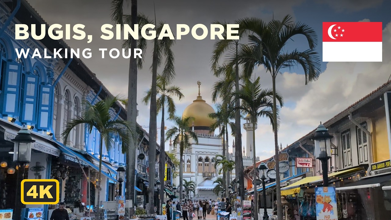 Kampong Glam/Bugis, Singapore - Walking Tour [4K]