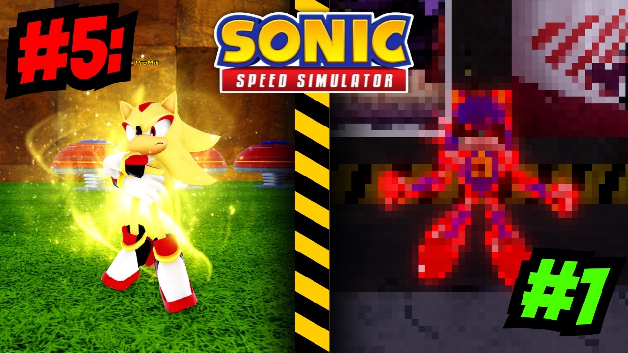 Лучшие и худшие суперскины из Sonic Speed ​​Simulator!