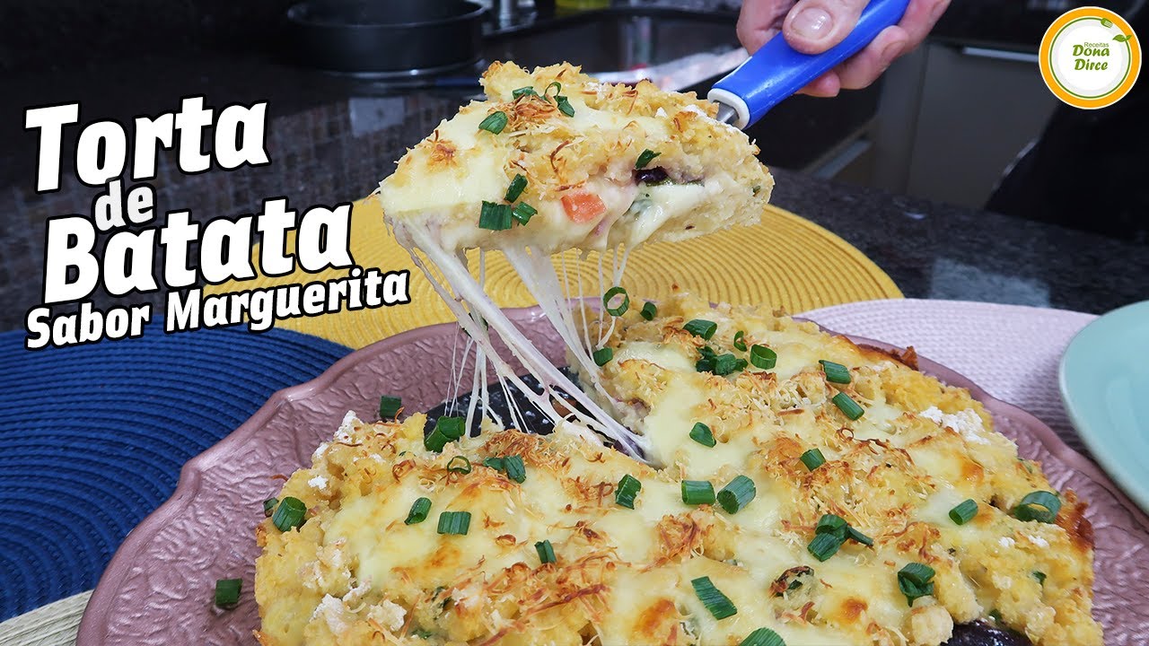 A TORTA MAIS CREMOSA QUE JÁ FIZ | TORTA DE BATATA SABOR MARGUERITA | TORTA DE BATATA COM QUEIJO #905