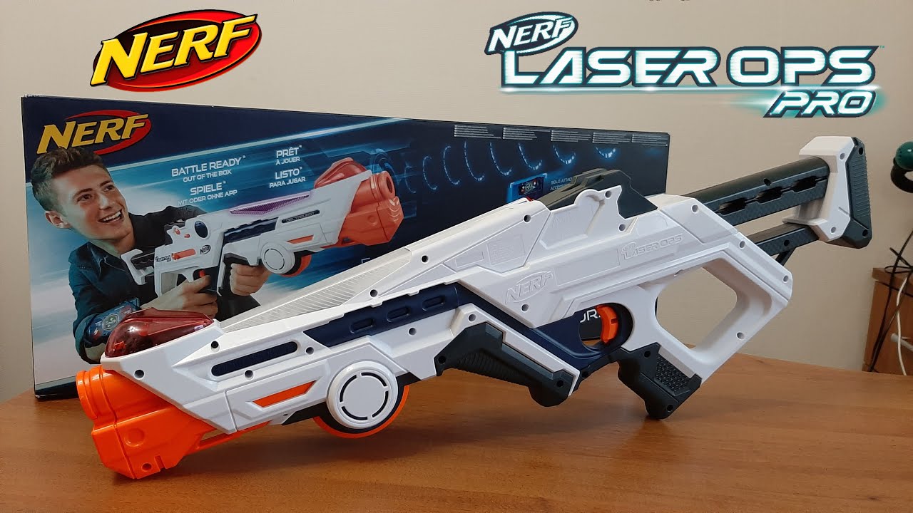 Бластер Нерф Nerf Laser Ops Pro DeltaBurst Распаковка Обзор и Тест