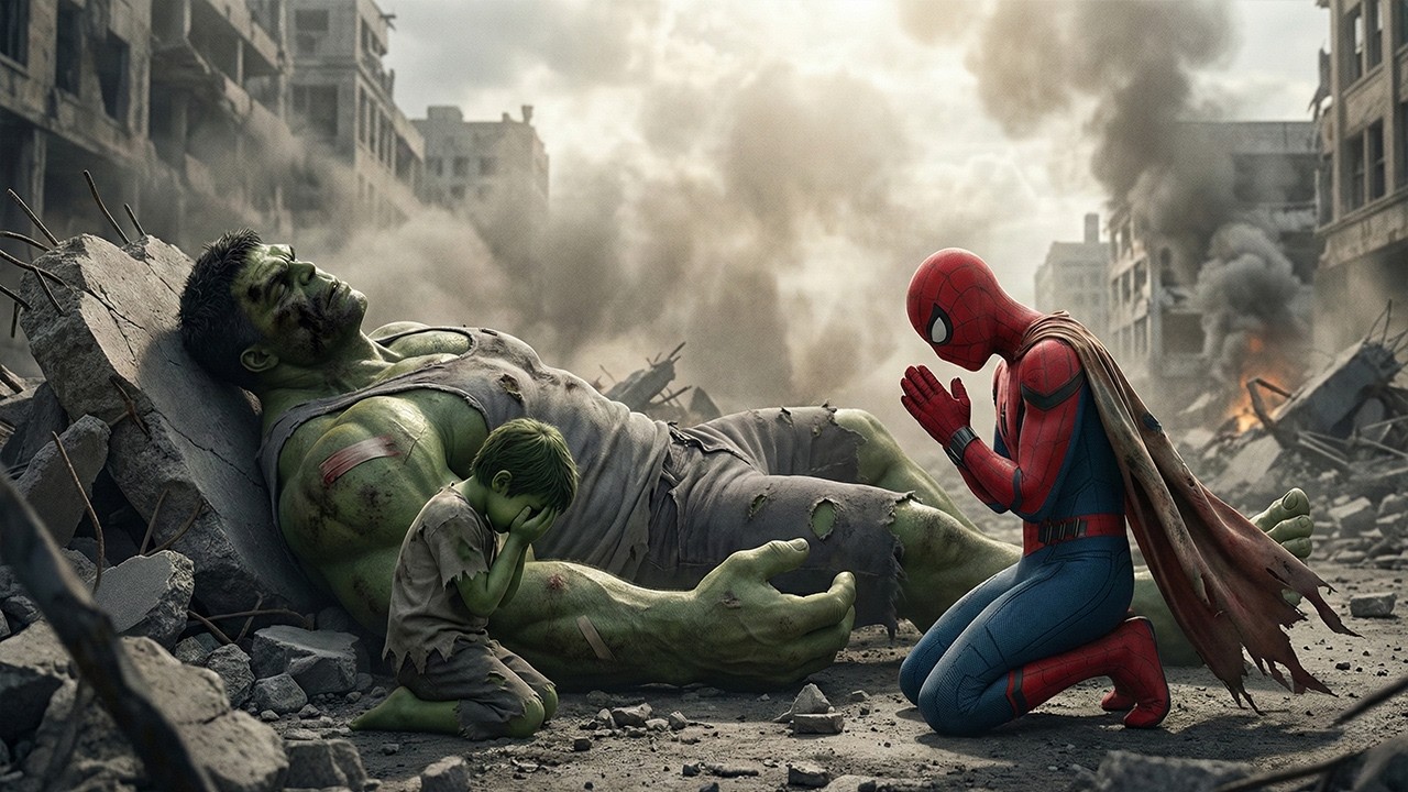 Unexpected Team Up: Spider-Man and what happened with Hulk | 😥Hulk Son’s Emotional Spider-Man’s Sad