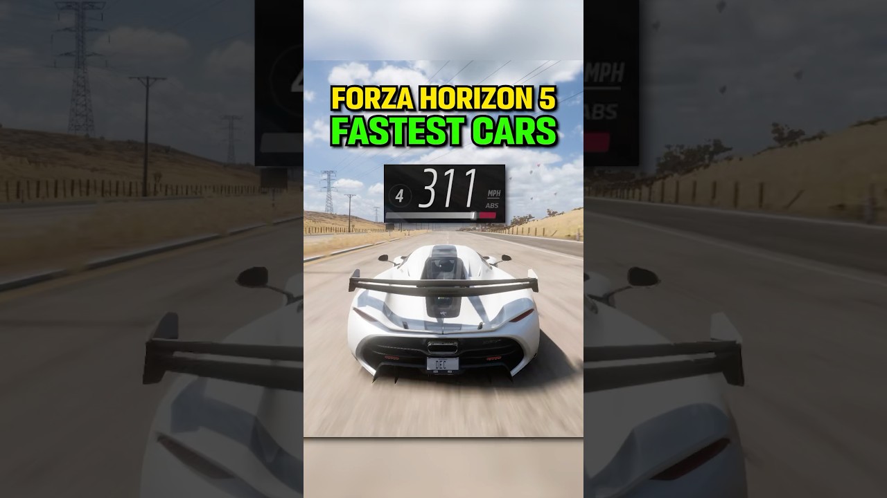 Top 5 FASTEST Cars in Forza Horizon 5!