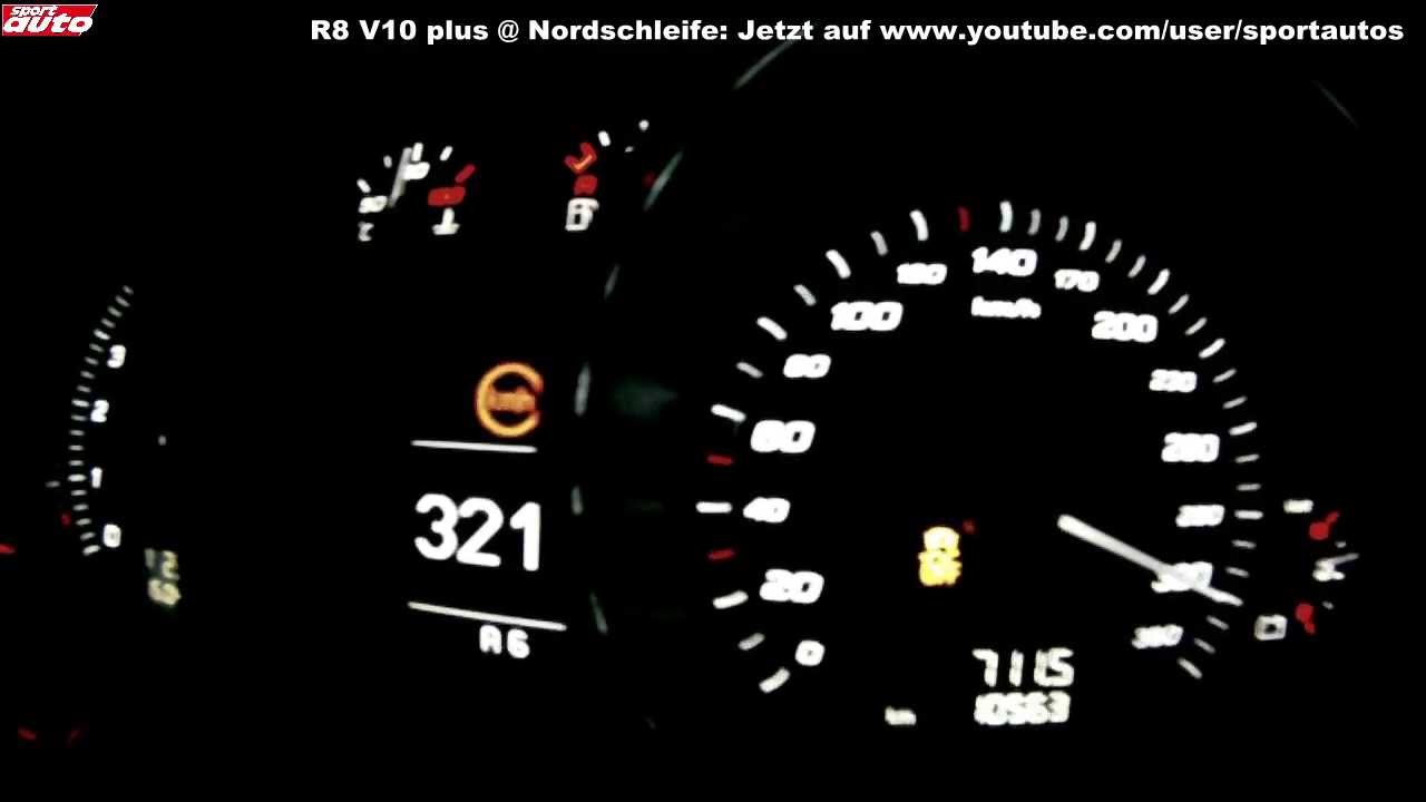2013 Audi R8 V10 plus 0-338 km/h Top Speed Launch Control Test sport auto