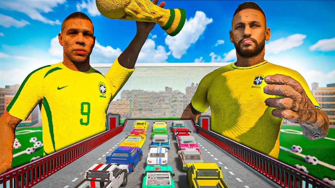 Carros vs Neymar, Ronaldinho e CR7 no Teardown MODS!