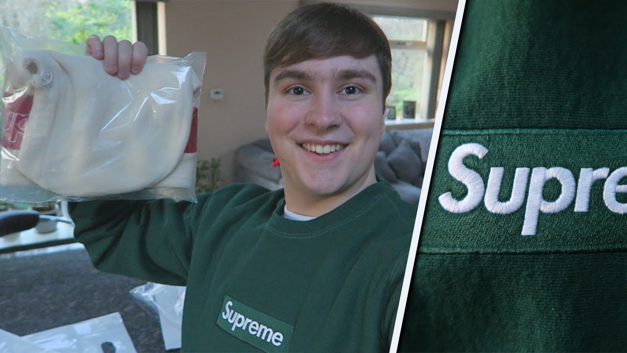 Supreme FW18 Week 16 - Box Logo Crewneck & Balaclava Unboxing