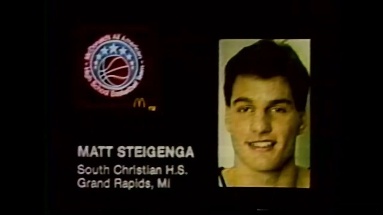 GR South Christian 87-88 B ball highlights & semifinal