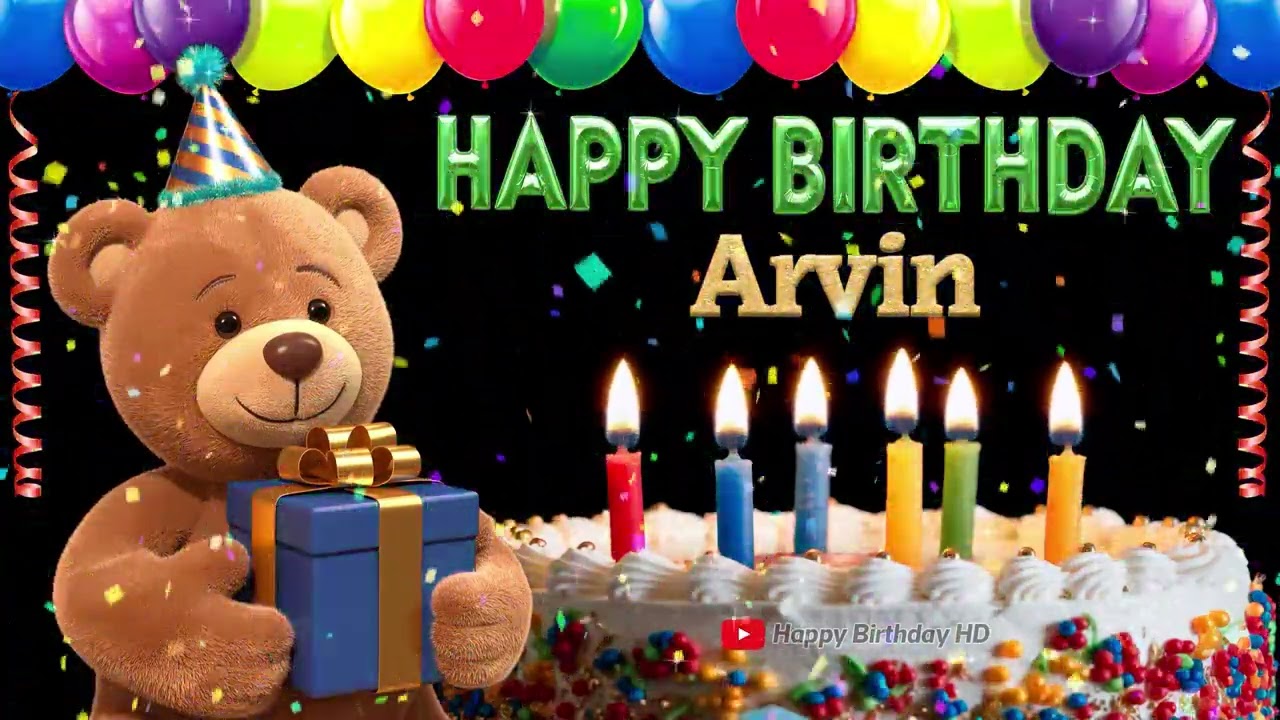 Arvin Happy birthday To You - Happy Birthday song name Arvin 🎁 🎂