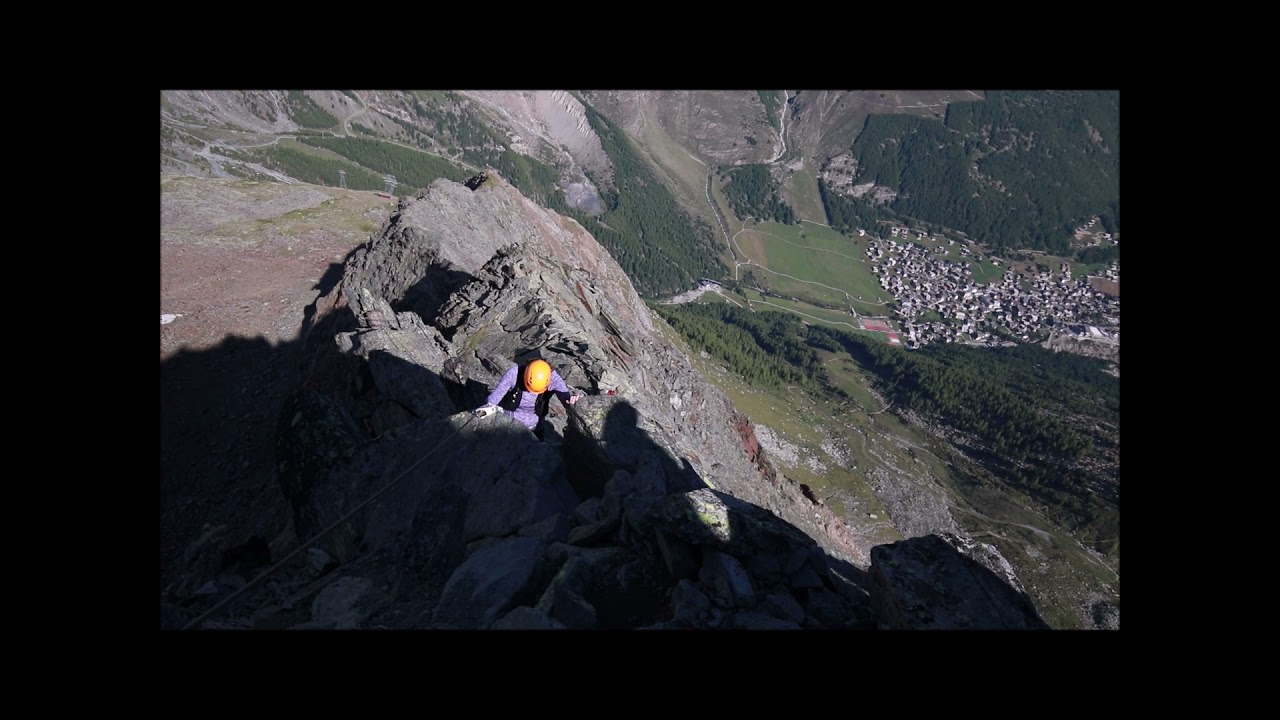 Klettersteig auf das Mittaghorn 3.143 m (Saas Fee, Schweiz - 09.08.2021)