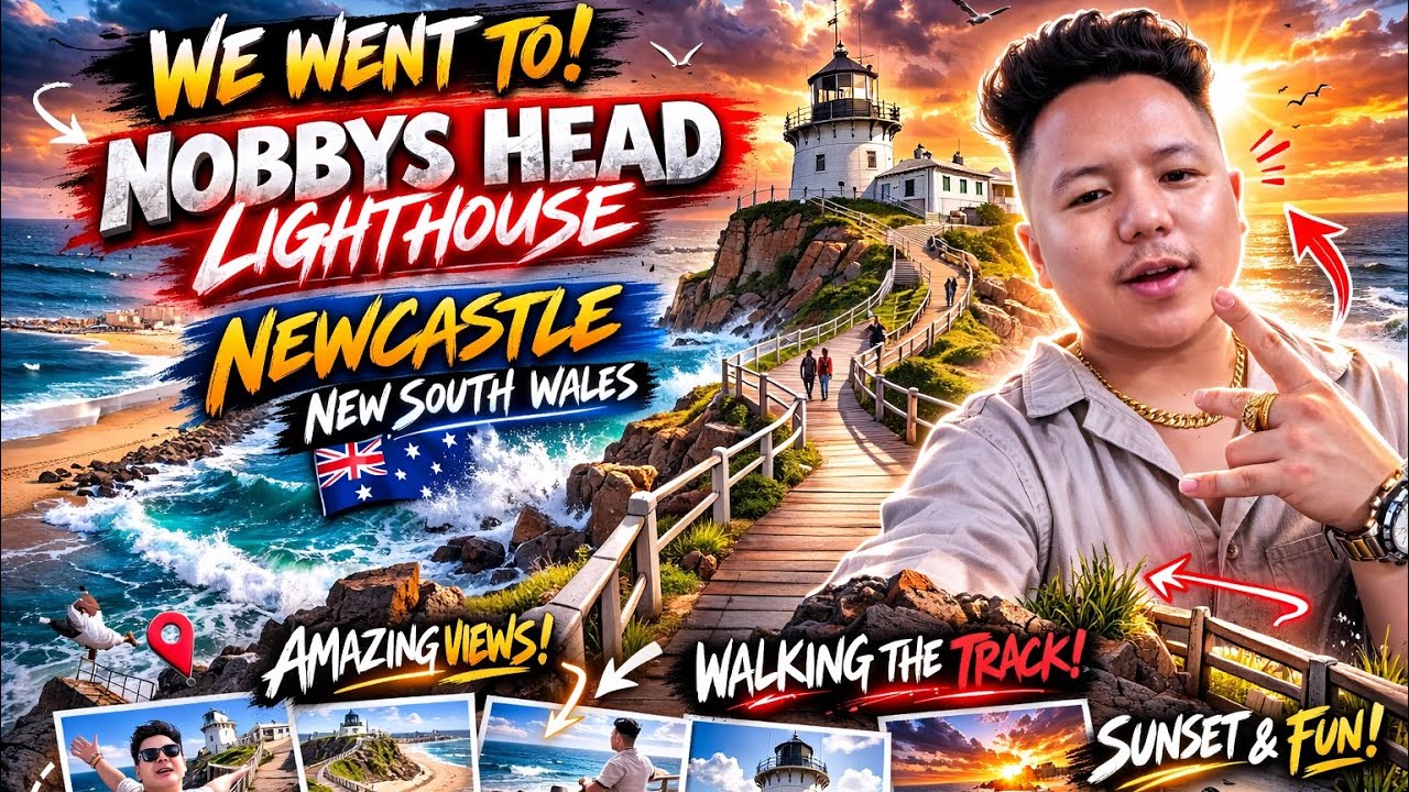 Chasing Views at Nobbys Head Lighthouse, From Beach to Lighthouse