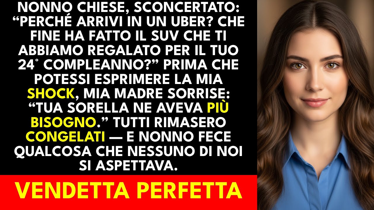 Mio Nonno Mi Ha Chiesto Sorprendentemente: Perché Hai Preso Un Uber? Dovè Il Tuo SUV Che Ti Abbia...