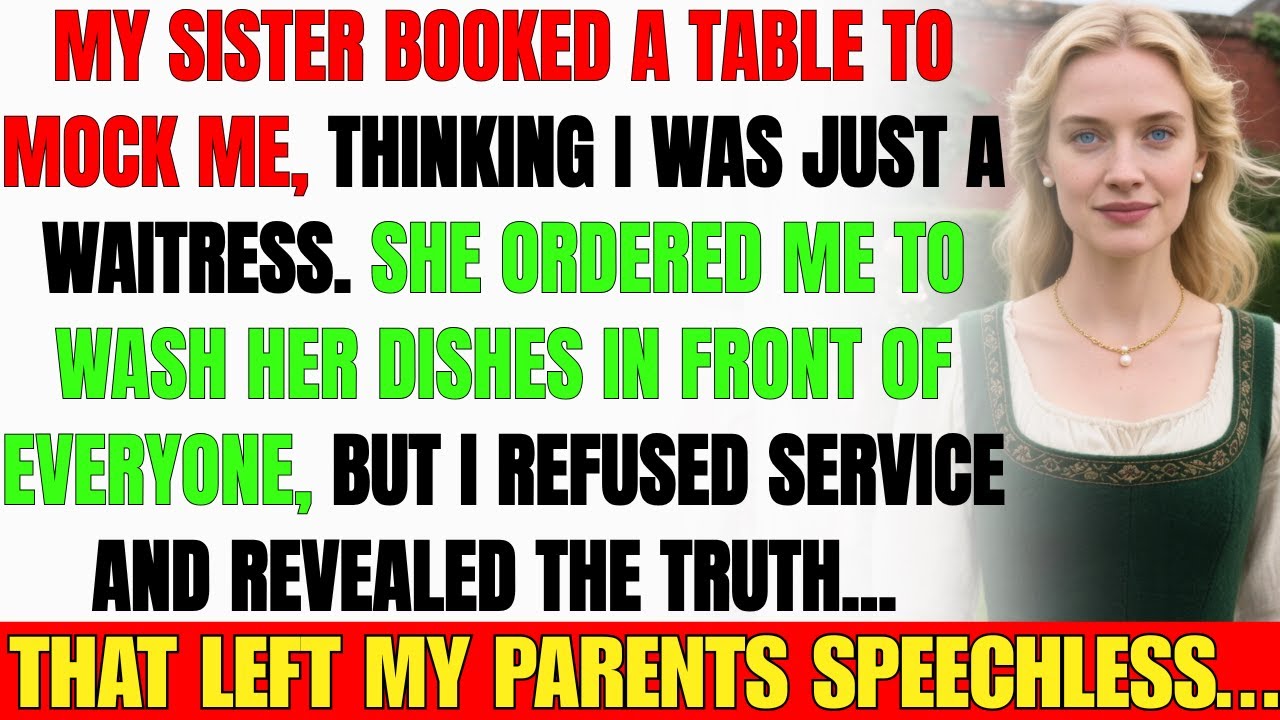 Sister Booked A Table Where I Worked As A Waitress To Mock Me With Mum And Dad... | Reddit Sponger