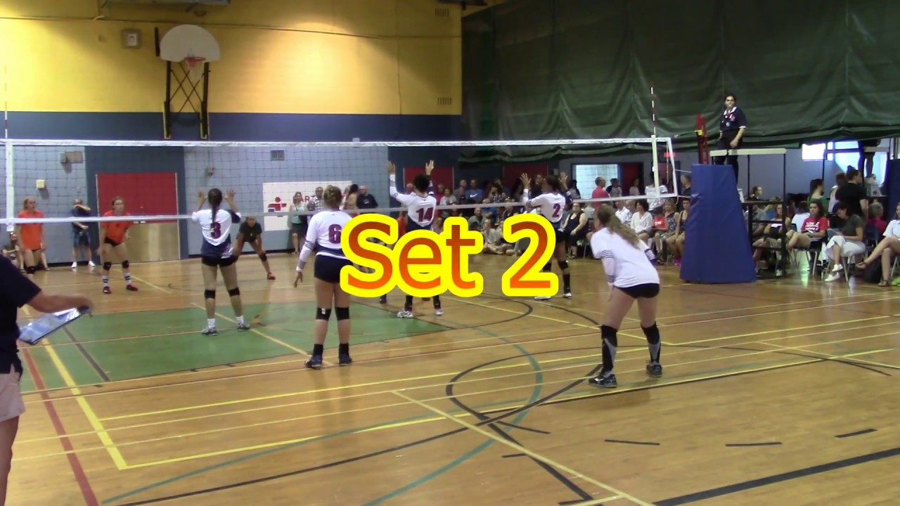 Volleyball féminin Jeux du Québec 2018 16u Jour 1 s2 Laurentides Vs Lanaudière