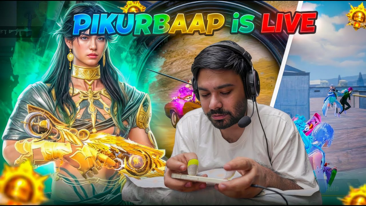PUBG MOBILE LIVE WITH PIKURBAAP