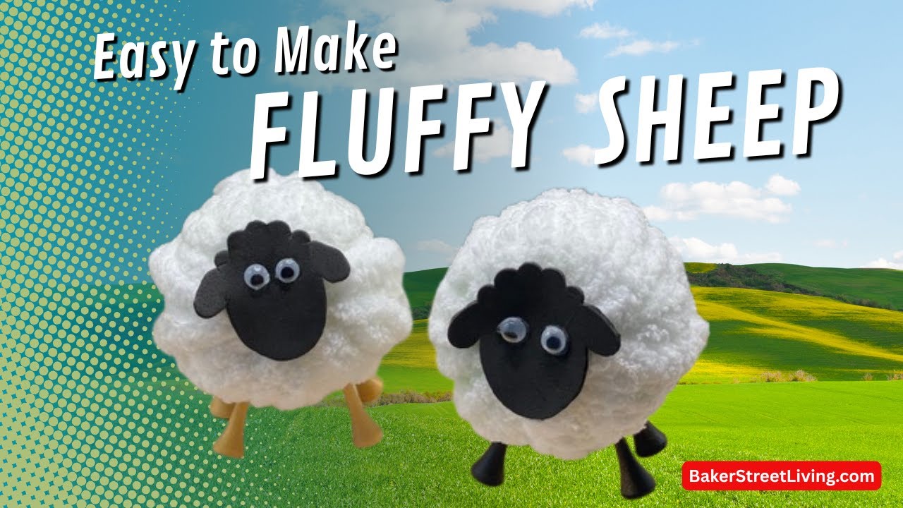 Easy to Make Fluffy Sheep using Yarn.