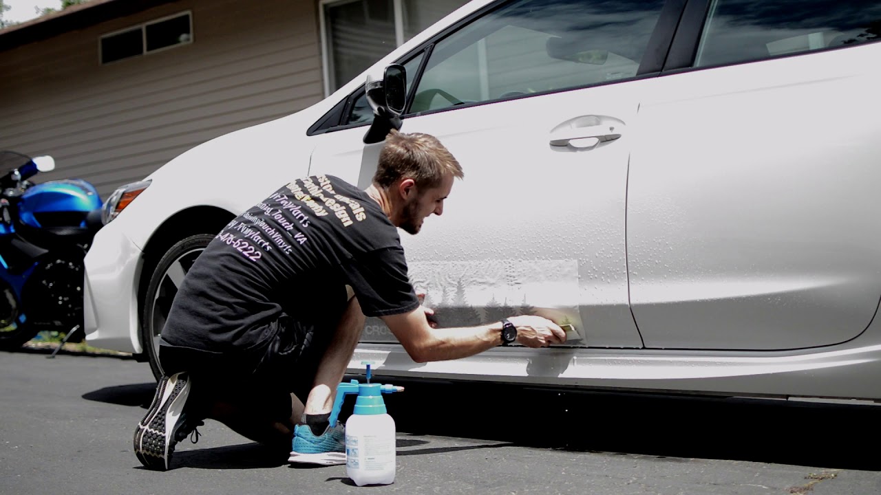 Wet vinyl decal installation, How to apply printed graphics wet