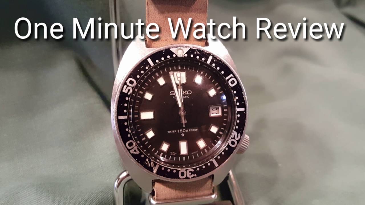 One Minute Watch Review:  Seiko 6105-8000 Vietnam Veteran