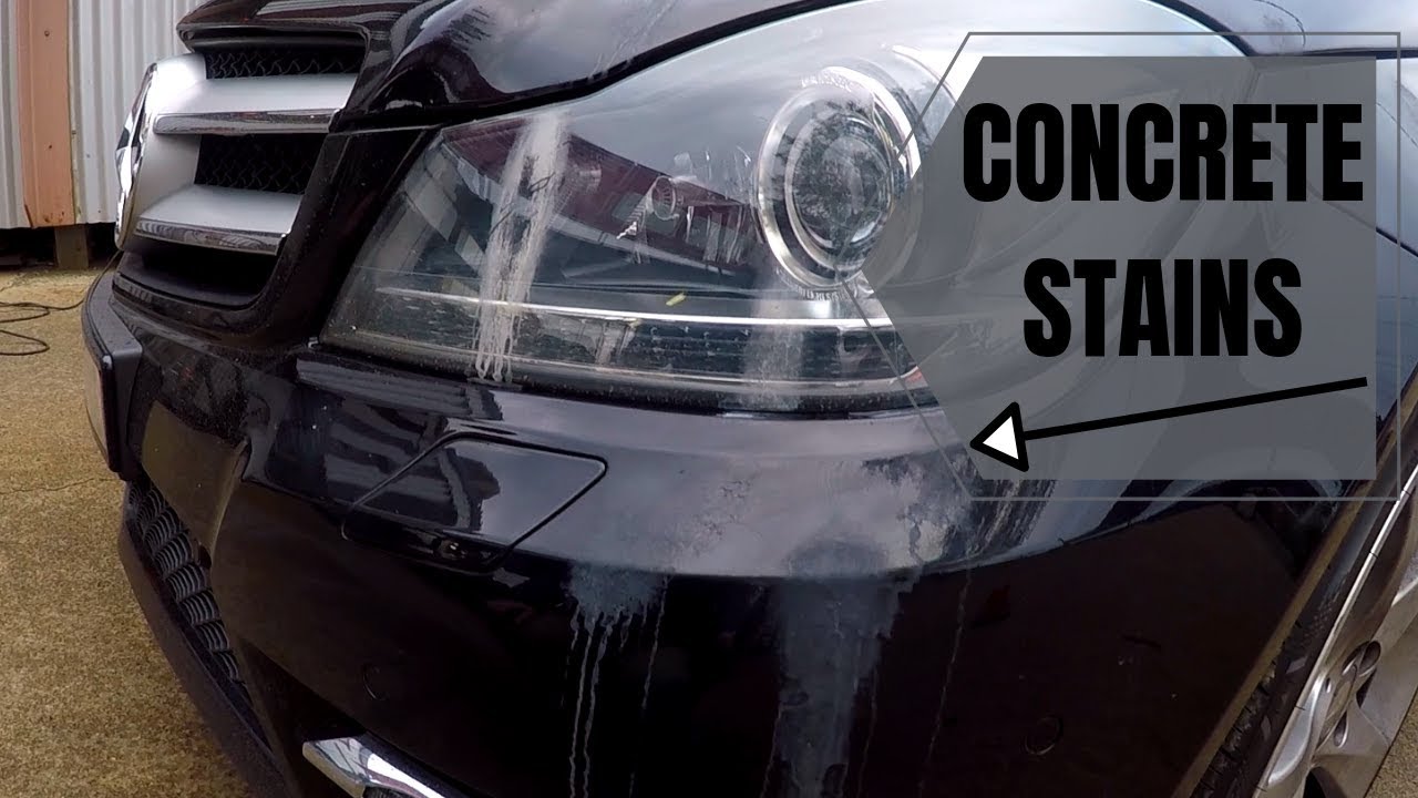 Concrete Stains On Cars