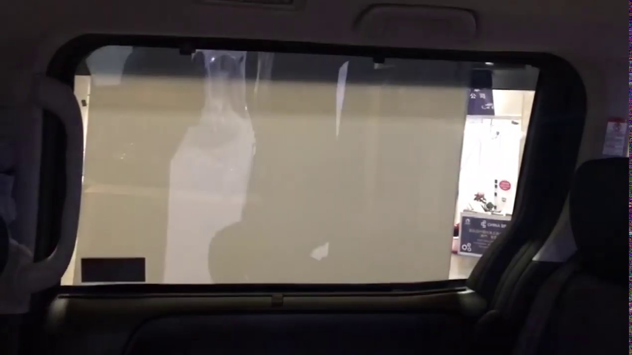 black electrochromic smart film for car window
