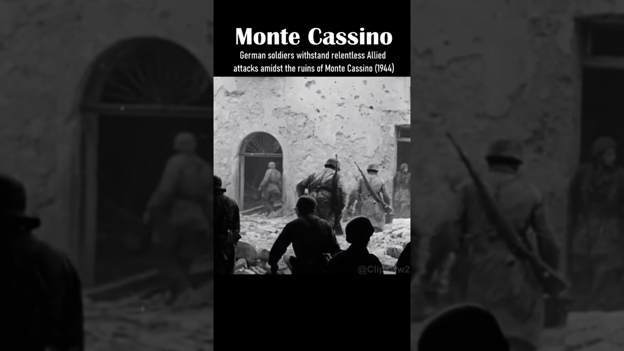 Battle of Monte Cassino: Real Combat Sounds | WWII Footage #ww2 #history