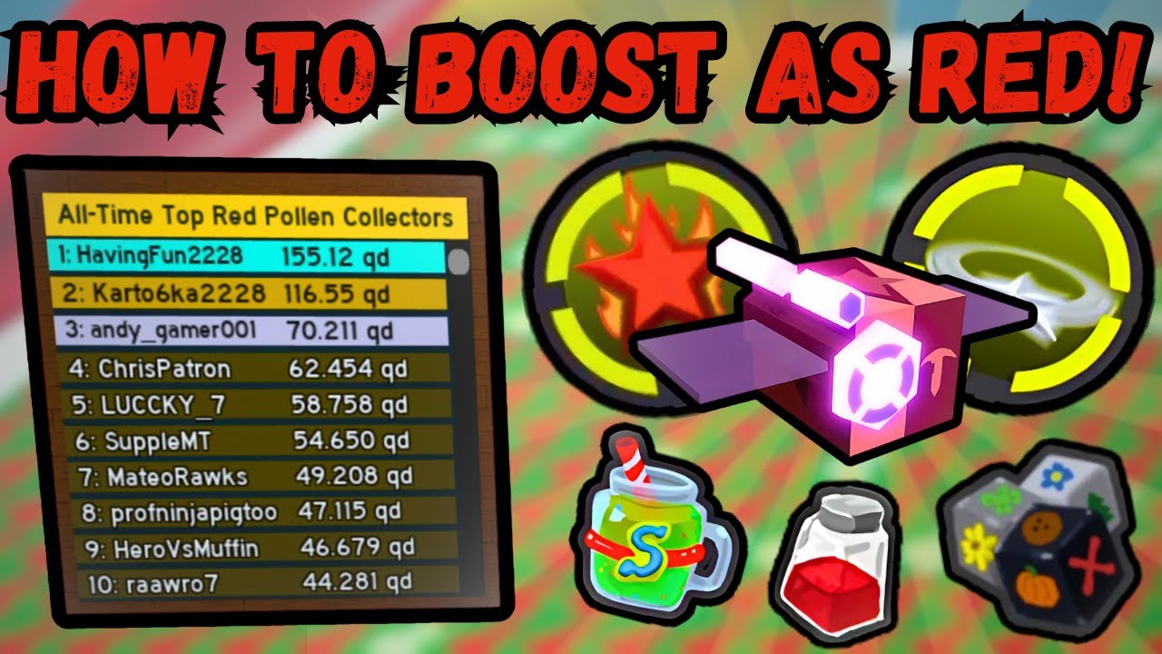 How To Boost As Red Hive In Bee Swarm Simulator (Part 1) | Bee Swarm Simulator