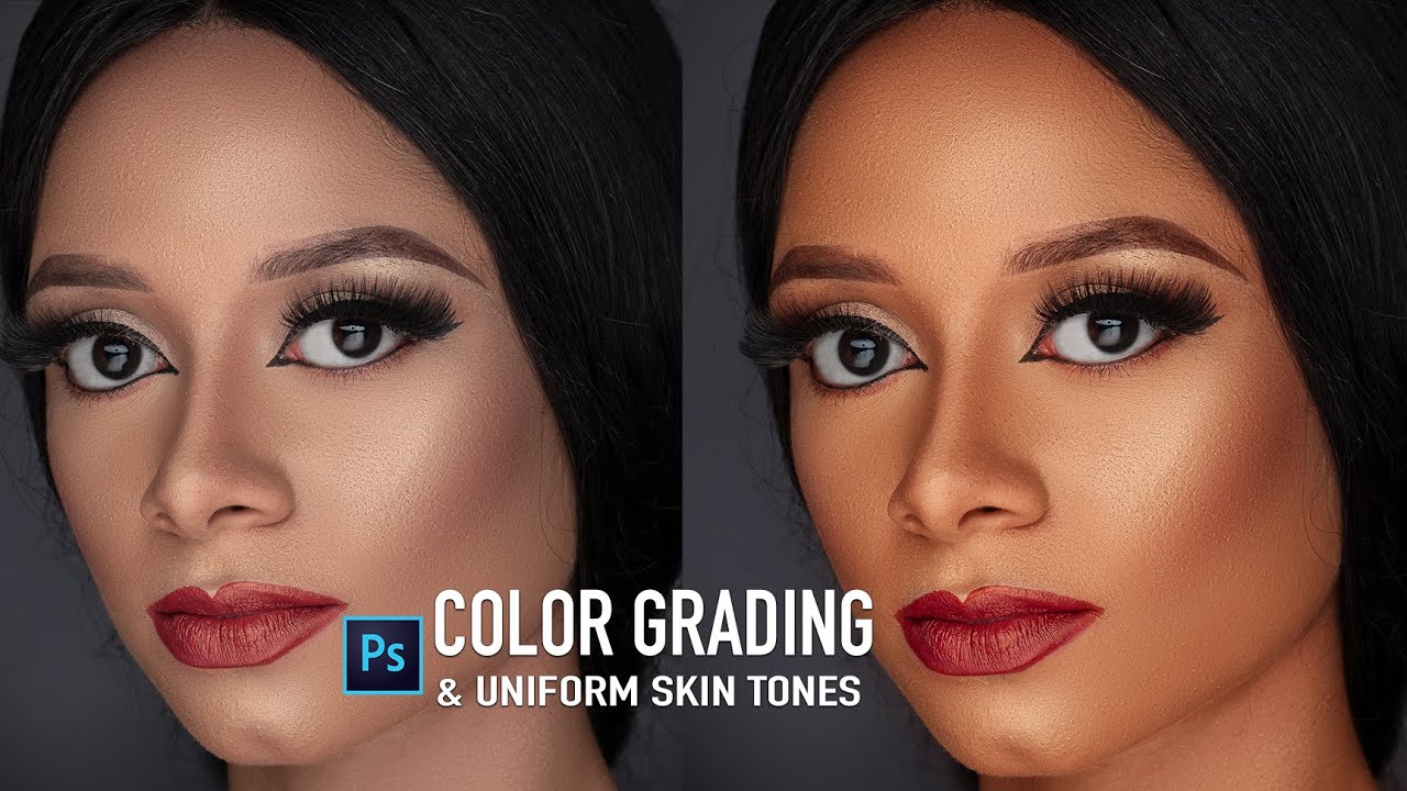 Как сделать цветокоррекцию и получить равномерный тон кожи в Photoshop