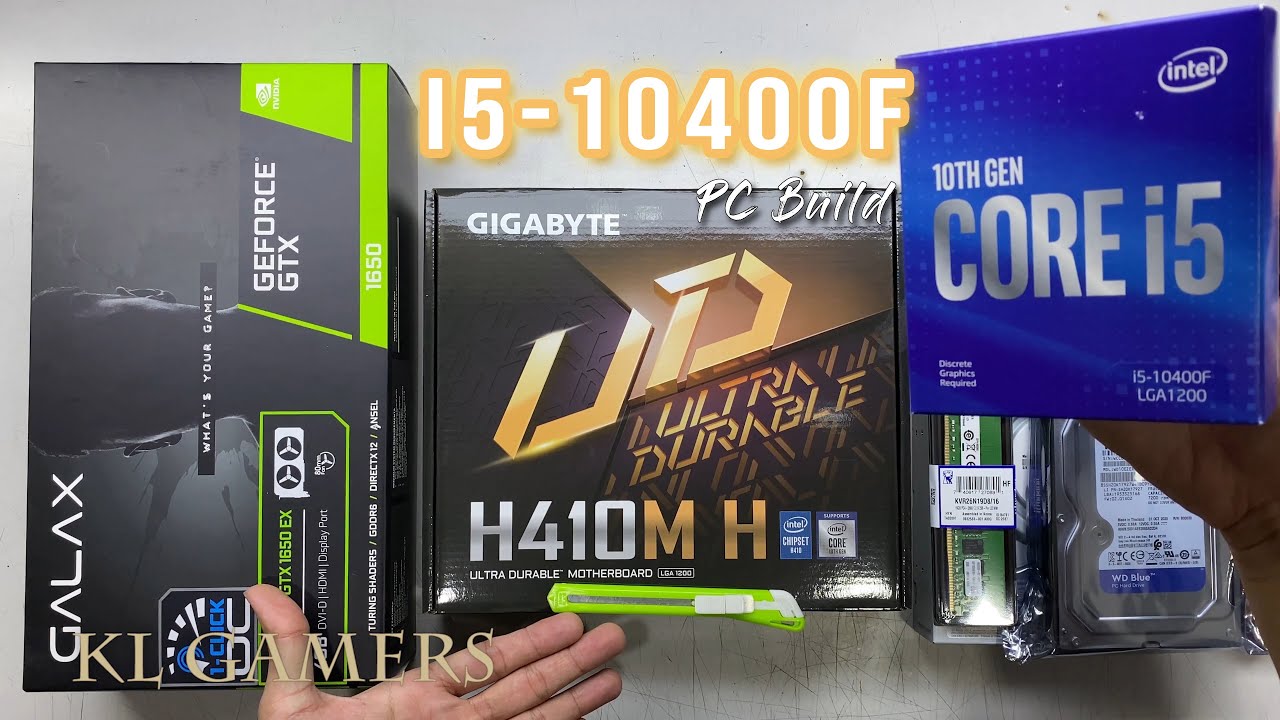 intel Core i5 10400F GIGABYTE H410M H GTX 1650 Gaming PC Build