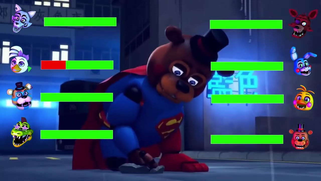 [SFM FNaF] Top 5 Fight VS FNAF Animations WITH Healthbars | August 2025