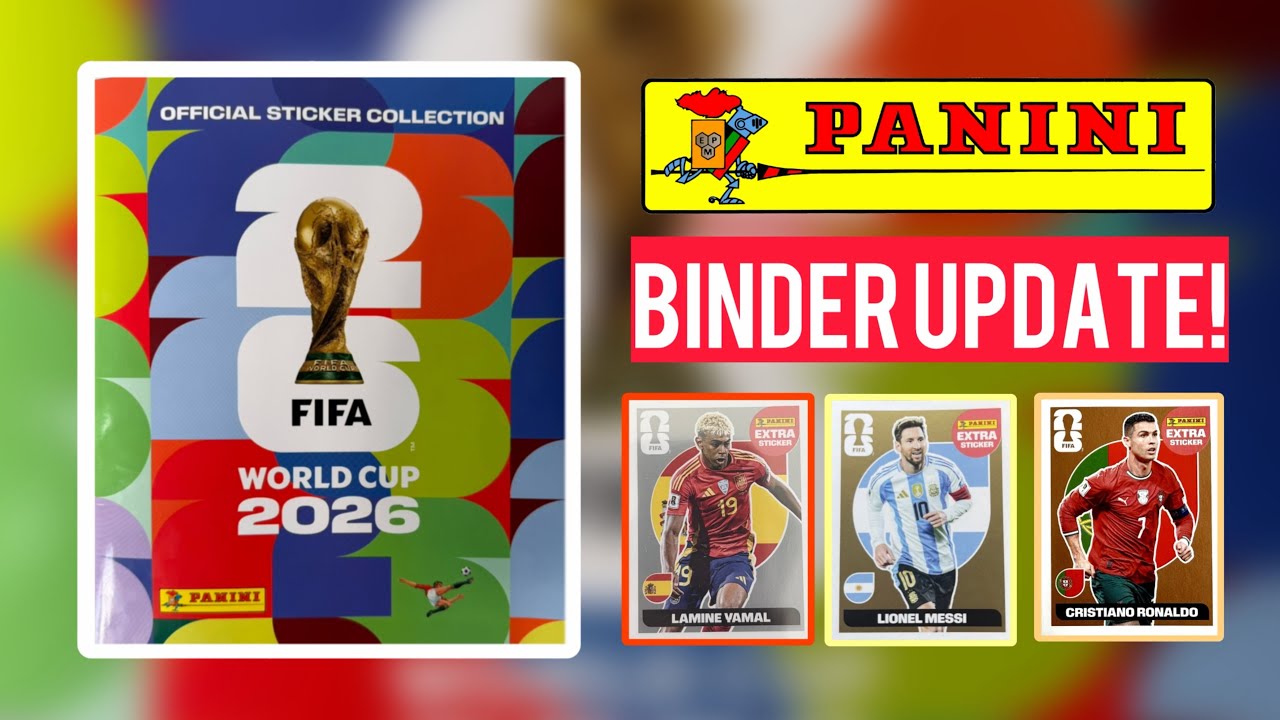 Обновление коллекции наклеек Panini к Чемпионату мира по футболу 2026 года - (открыто 200 упаковок)
